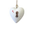 Cocker (Working) Liver Ceramic Heart Bauble